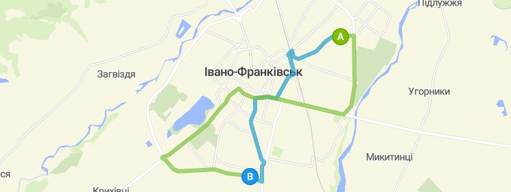 Маршрут 48 маршрутки в Івано-Франківську